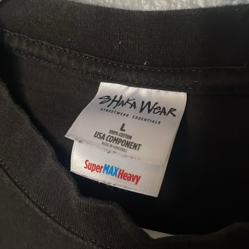 Shaka Wear Classic Black Men's T-Shirt - Picture 3 of 5